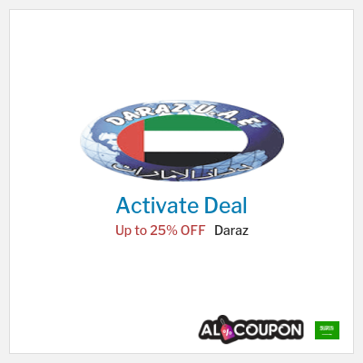 Special Deal for Daraz Up to 25% OFF