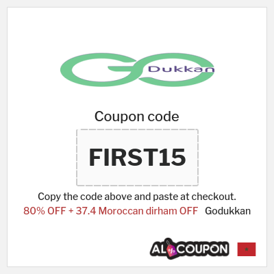 Coupon discount code for Godukkan 37.4 Moroccan dirham OFF