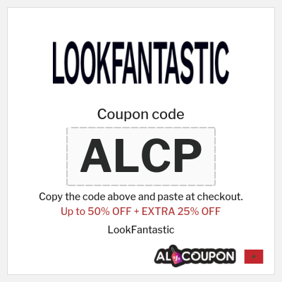 Coupon discount code for LookFantastic 25% OFF