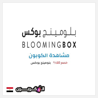 كوبون خصم بلومينج بوكس خصم 10%
