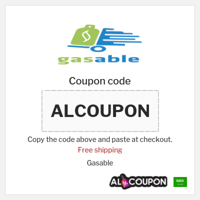 Coupon discount code for Gasable Free shipping