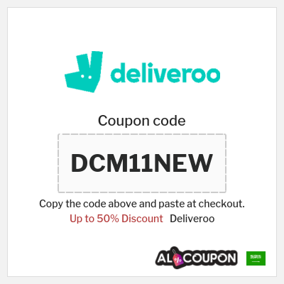 Coupon discount code for Deliveroo