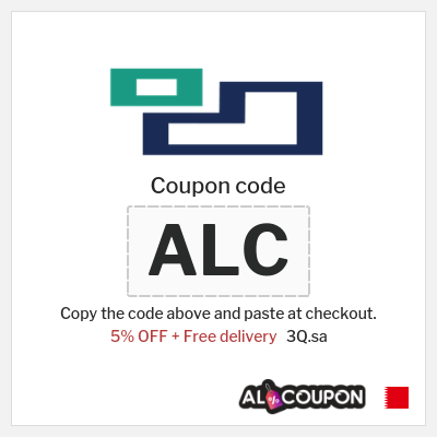 Coupon for 3Q.sa (ALC) 5% OFF + Free delivery