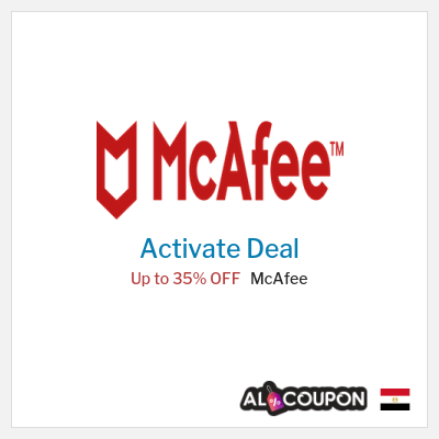 Coupon discount code for McAfee Up to 35% OFF