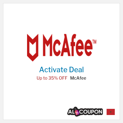 Coupon discount code for McAfee Up to 35% OFF