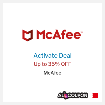 Coupon discount code for McAfee Up to 35% OFF