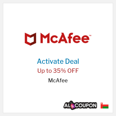 Coupon discount code for McAfee Up to 35% OFF