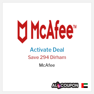 Special Deal for McAfee Save 294 Dirham