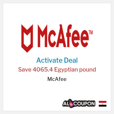 Special Deal for McAfee Save 4065.4 Egyptian pound