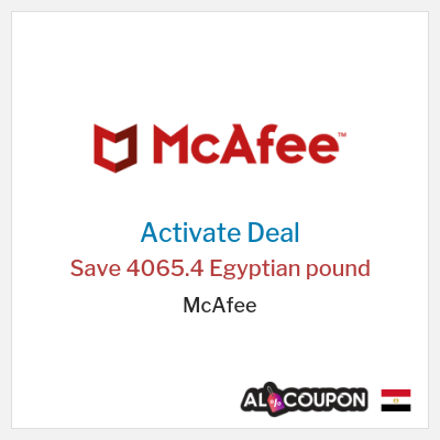 Special Deal for McAfee Save 4065.4 Egyptian pound