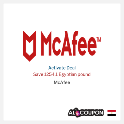 Special Deal for McAfee Save 1254.1 Egyptian pound