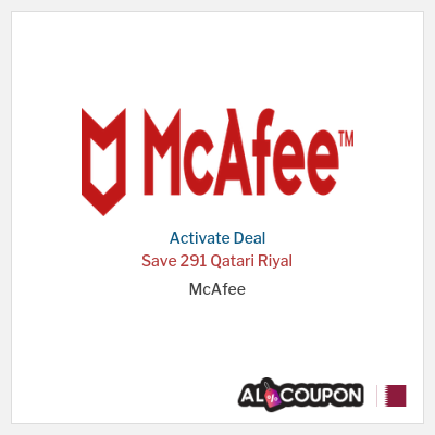Special Deal for McAfee Save 291 Qatari Riyal