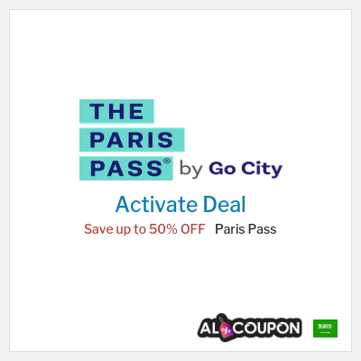 Coupon discount code for Paris Pass Up to 50% OFF