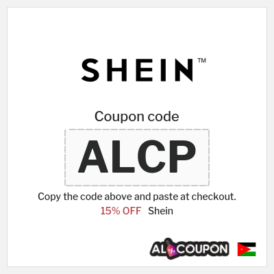 Coupon discount code for Shein 15% Off + Free Shipping