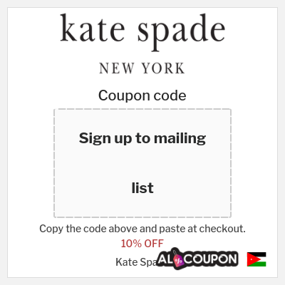 Kate spade discount coupons discounts