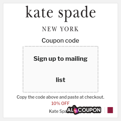 Coupon discount code for Kate Spade Up to 50% OFF