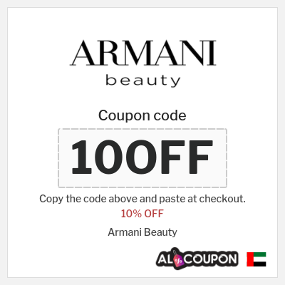 Coupon discount code for Armani Beauty 10% OFF