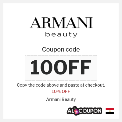Coupon discount code for Armani Beauty 10% OFF