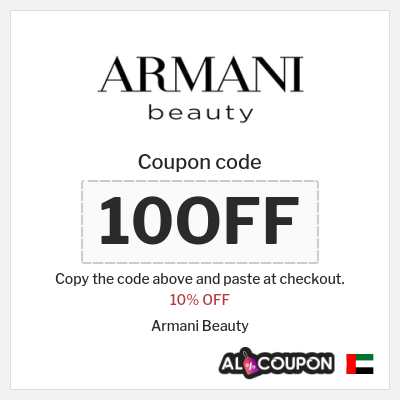 Coupon discount code for Armani Beauty 10% OFF