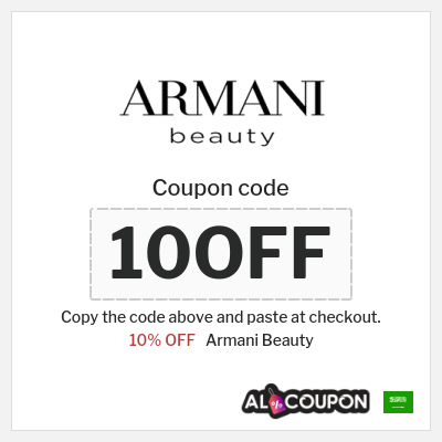 Coupon discount code for Armani Beauty 10% OFF