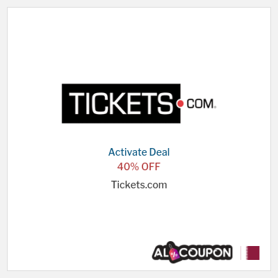 Special Deal for Tickets.com 40% OFF