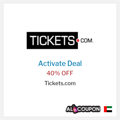 Special Deal for Tickets.com 40% OFF