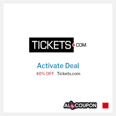 Special Deal for Tickets.com 40% OFF