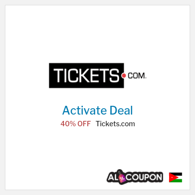 Special Deal for Tickets.com 40% OFF