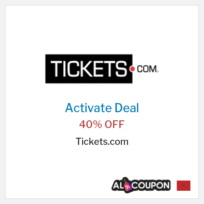 Special Deal for Tickets.com 40% OFF