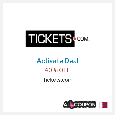 Special Deal for Tickets.com 40% OFF