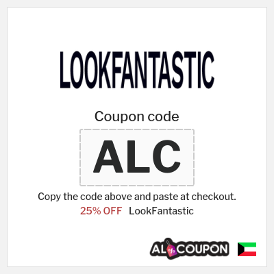 Coupon for LookFantastic (ALC) 25% OFF