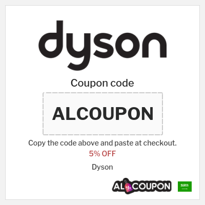 Coupon discount code for Dyson 5% OFF