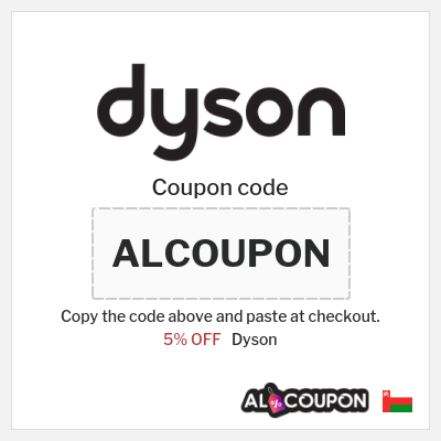 Coupon discount code for Dyson 5% OFF
