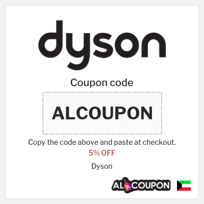 Coupon for Dyson (ALCOUPON) 5% OFF