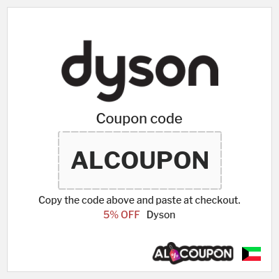Coupon for Dyson (ALCOUPON) 5% OFF