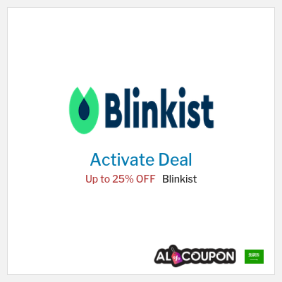 Coupon discount code for Blinkist Up to 25% OFF