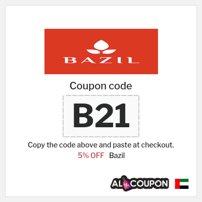 Coupon discount code for Bazil 5% OFF