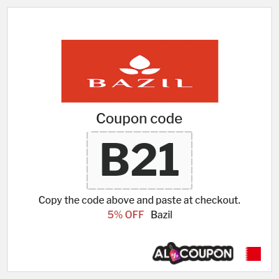 Coupon for Bazil (B21) 5% OFF