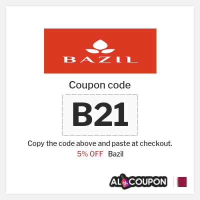 Coupon for Bazil (B21) 5% OFF