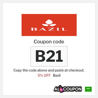 Coupon for Bazil (B21) 5% OFF