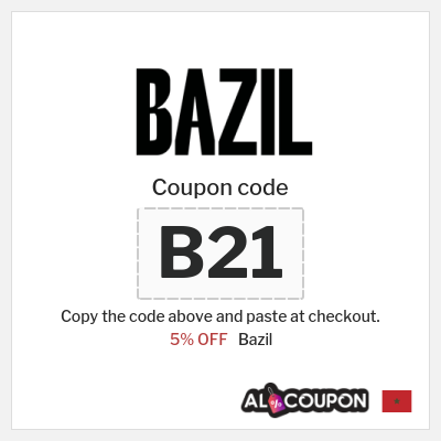 Coupon for Bazil (B21) 5% OFF