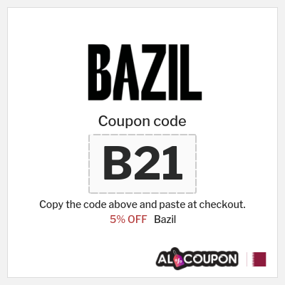 Coupon for Bazil (B21) 5% OFF