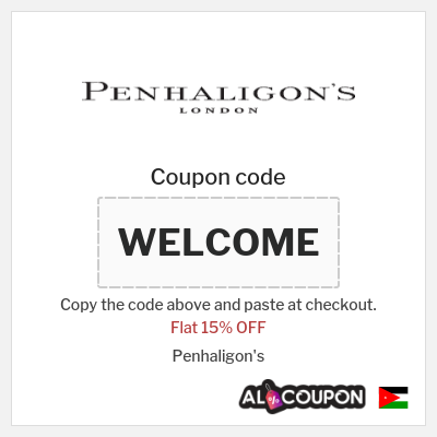 Coupon for Penhaligon's (WELCOME) Flat 15% OFF