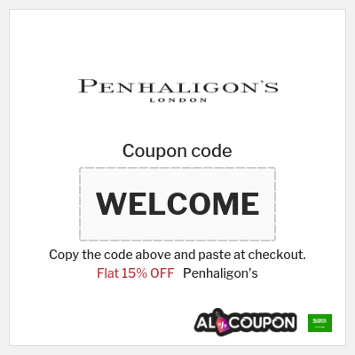 Coupon for Penhaligon's (WELCOME) Flat 15% OFF