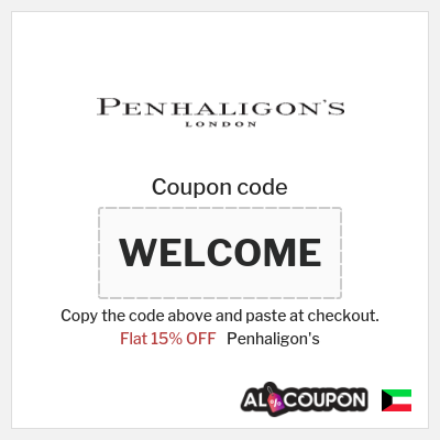 Coupon for Penhaligon's (WELCOME) Flat 15% OFF