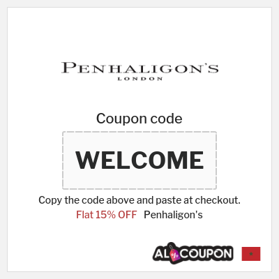 Coupon for Penhaligon's (WELCOME) Flat 15% OFF