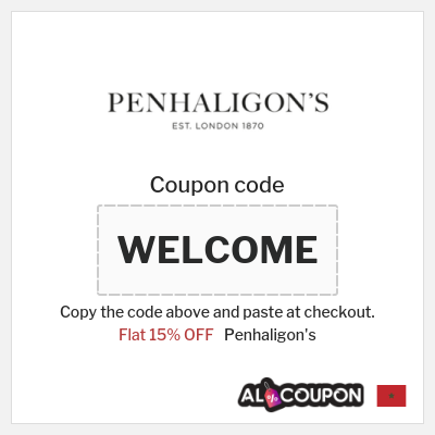 Coupon for Penhaligon's (WELCOME) Flat 15% OFF