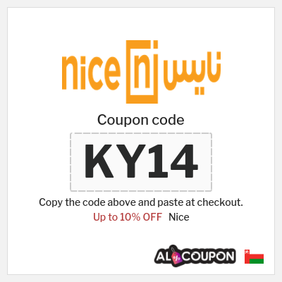 Coupon discount code for Nice Up to 10% Discounts & Coupons