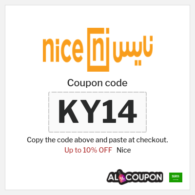 Coupon discount code for Nice Up to 10% Discounts & Coupons