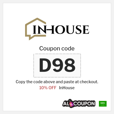 Coupon discount code for InHouse 15% OFF